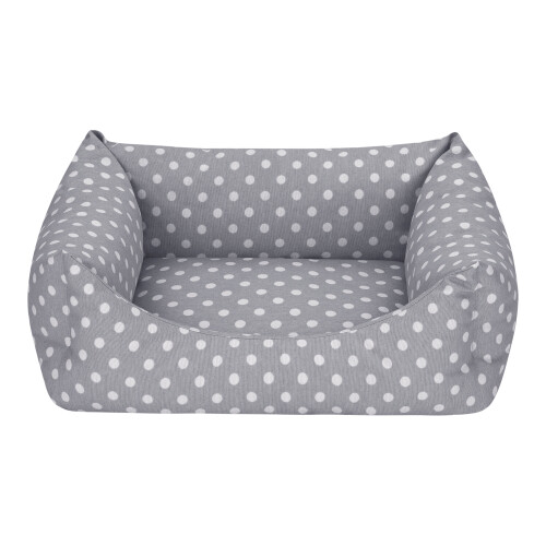 Pet Comfort Uniform Gri Puantiyeli Kedi ve Köpek Yatağı S 50x40cm - 1