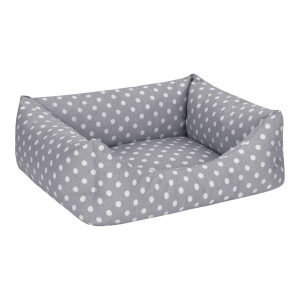 Pet Comfort Uniform Gri Puantiyeli Kedi ve Köpek Yatağı S 50x40cm - 2