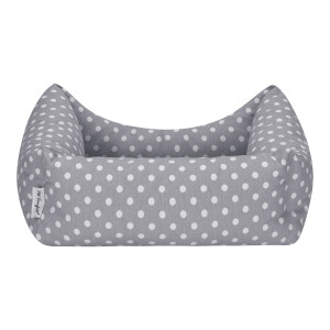 Pet Comfort Uniform Gri Puantiyeli Kedi ve Köpek Yatağı S 50x40cm - 3