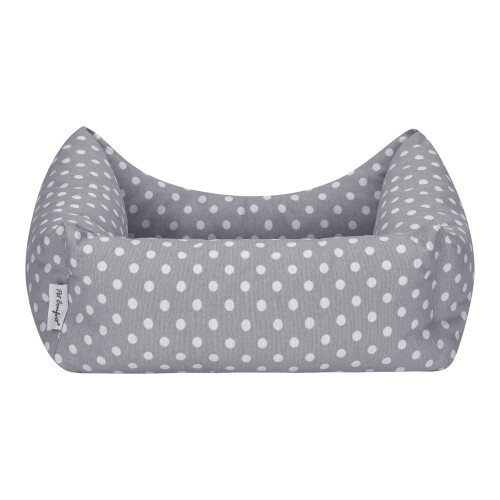 Pet Comfort Uniform Gri Puantiyeli Kedi ve Köpek Yatağı S 50x40cm - 3