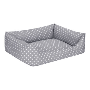 Pet Comfort Uniform Gri Puantiyeli Köpek Yatağı L 70x60cm - 2