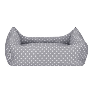 Pet Comfort Uniform Gri Puantiyeli Köpek Yatağı L 70x60cm - 3