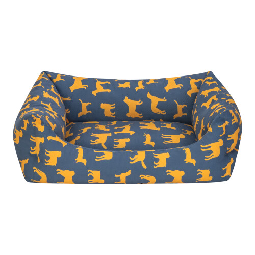 Pet Comfort Uniform Lacivert-Sarı Kedi ve Köpek Yatağı M 60x50cm - 1