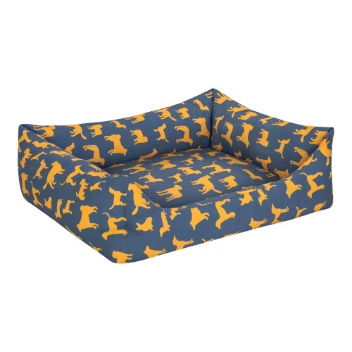 Pet Comfort Uniform Lacivert-Sarı Köpek Yatağı L 70x60cm - 2