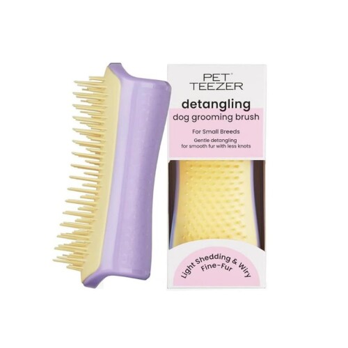 Pet Teezer Düğüm Açıcı Mor Küçük Irk Köpeklere Özel Fırça - 1