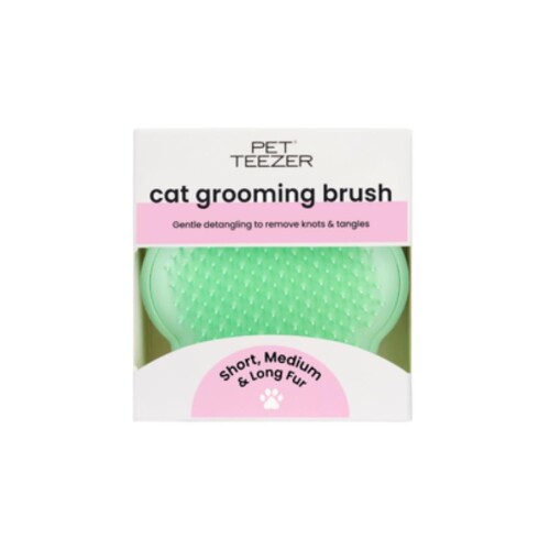 Pet Teezer Yeşil Kedi Masaj ve Tarama Fırçası - 1