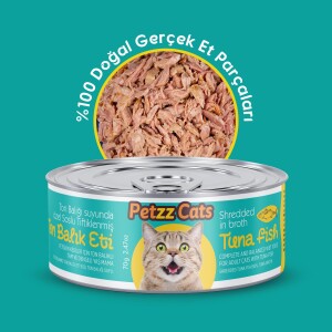 PetzzCats Ton Balığı Konserve Kedi Maması 85 Gr 6 Adet - PetzzCats