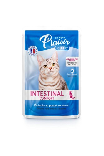 Plaisir Care Intestinal Comfort Pouch Tavuklu Yetişkin Kedi Konservesi 85 gr - 1