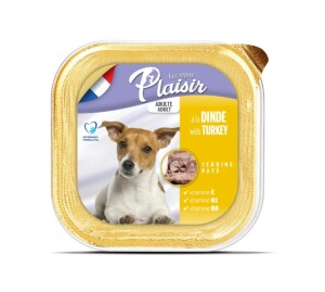 Plaisir Pate Ezme Hindili Yetişkin Köpek Konservesi 150 gr - Plaisir