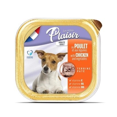 Plaisir Pate Ezme Tavuk Etli Yetişkin Köpek Konservesi 150 gr