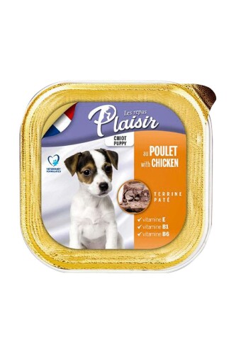 Plaisir Pate Ezme Tavuk Etli Yavru Köpek Konservesi 150 gr - 1