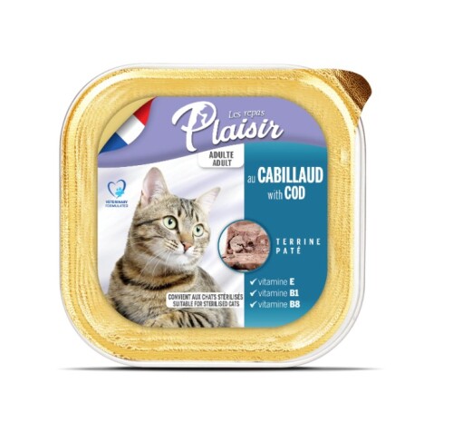 Plaisir Pate Morina Balıklı Kısırlaştırılmış Yetişkin Kedi Konservesi 100 Gr - 1