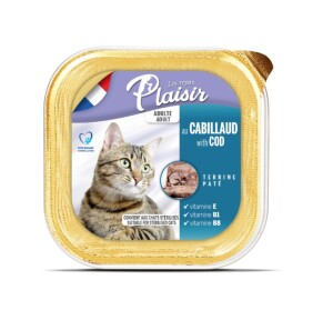 Plaisir Pate Morina Balıklı Kısırlaştırılmış Yetişkin Kedi Konservesi 100 Gr - Plaisir
