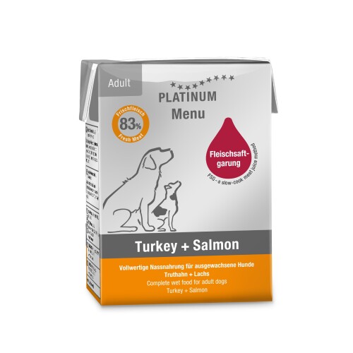 Platinum Hindili ve Somonlu Köpek Yaş Maması 185 Gr - 1