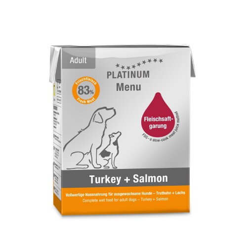 Platinum Hindili ve Somonlu Köpek Yaş Maması 375 Gr - 1