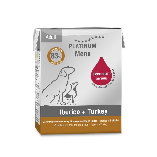 Platinum Iberico ve Hindili Köpek Yaş Maması 375 Gr - 1