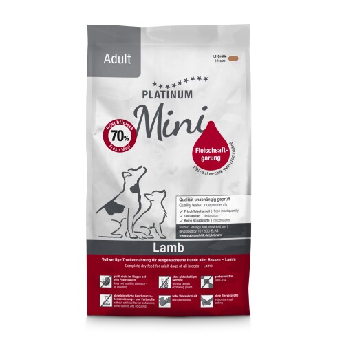 Platinum Mini Kuzulu Yetişkin Köpek Maması 900 Gr - 1