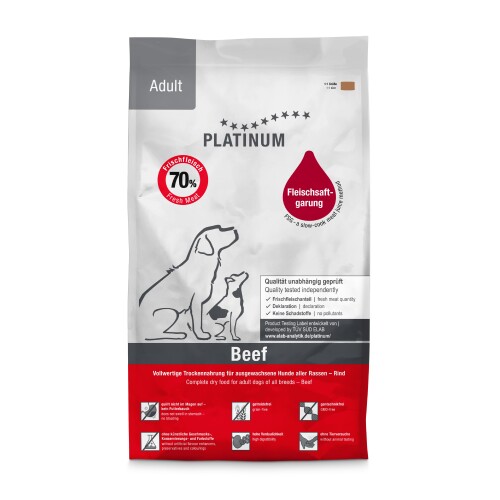 Platinum Sığır Etli Yetişkin Köpek Maması 5 Kg - 1