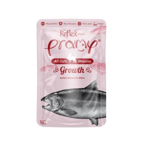 Pramy Growth Folik Asit İçerikli Yavru Gelişimi İçin Somon Balıklı Pure Kedi Konserve Maması 70 gr - Pramy
