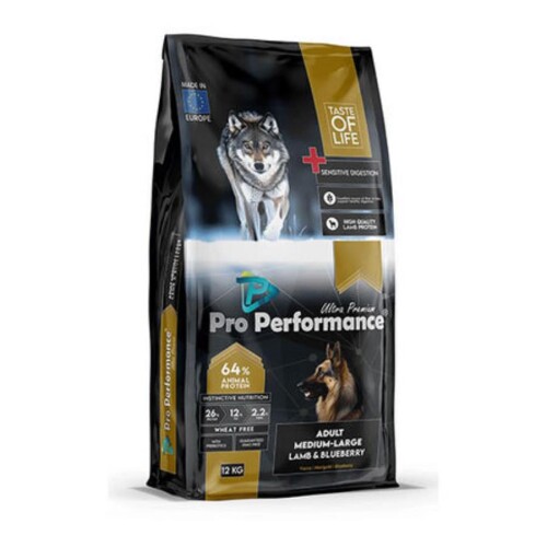 Pro Performance Kuzulu ve Yaban Mersinli Orta ve Büyük Irk Yetişkin Köpek Maması 12 Kg - 1