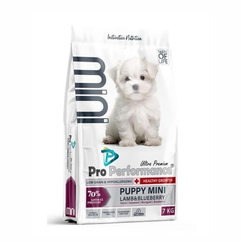 Pro Performance Mini Irk Kuzulu ve Yaban Mersinli Yavru Köpek Maması 7 Kg - 1
