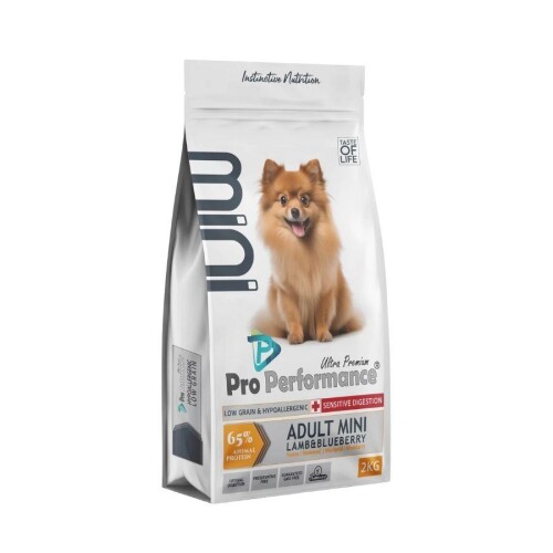 Pro Performance Mini Irk Kuzulu ve Yaban Mersinli Yetişkin Köpek Maması 2 Kg - 1