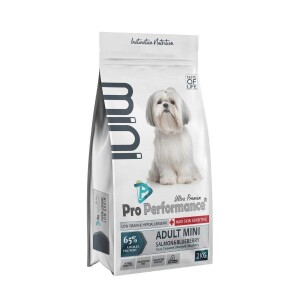 Pro Performance Mini Irk Somonlu ve Yaban Mersinli Yetişkin Köpek Maması 2 Kg - Properformance