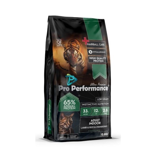 Pro Performance Ultra Premium Indoor Kuzulu ve Pirinçli Yetişkin Kedi Maması 15 kg - 1