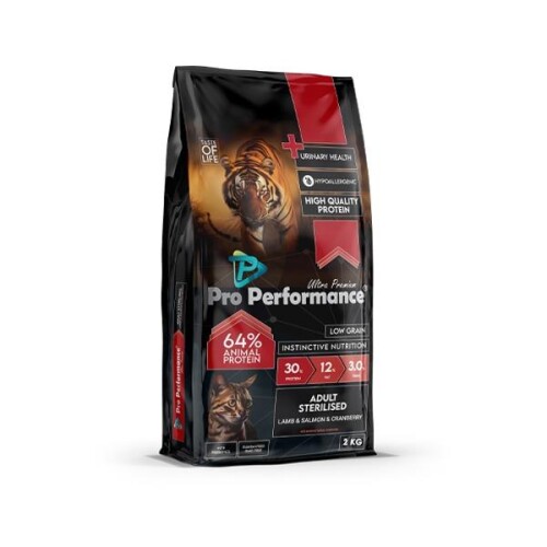 Pro Performance Ultra Premium Kuzulu ve Somonlu Kısırlaştırılmış Yetişkin Kedi Maması 2 kg - 1
