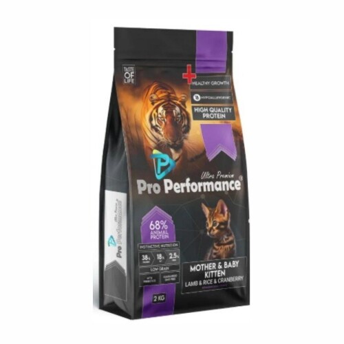 Pro Performance Ultra Premium Mother&Baby Kuzu Etli ve Pirinçli Anne Yavru Kedi Maması 2 kg - 1