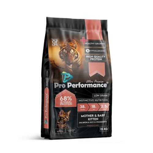 Pro Performance Ultra Premium Mother&Baby Somonlu ve Pirinçli Anne Yavru Kedi Maması 15 kg - 1