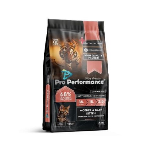 Pro Performance Ultra Premium Mother&Baby Somonlu ve Pirinçli Anne Yavru Kedi Maması 2 kg - 1