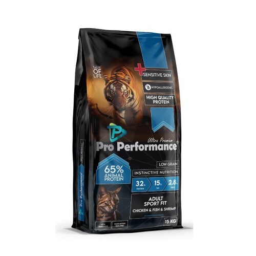 Pro Performance Ultra Premium SportFit Tavuk Somon ve Karidesli Yetişkin Kedi Maması 15 kg - 1