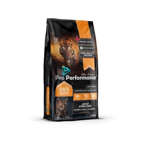 Pro Performance Ultra Premium Tavuklu ve Pirinçli Kısırlaştırılmış Yetişkin Kedi Maması 2 kg - 1