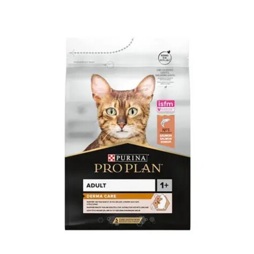 Pro Plan Derma Plus (Elegant Adult) Tüy Yumağı Kontrolü Somonlu Kedi Maması 10 kg - 1