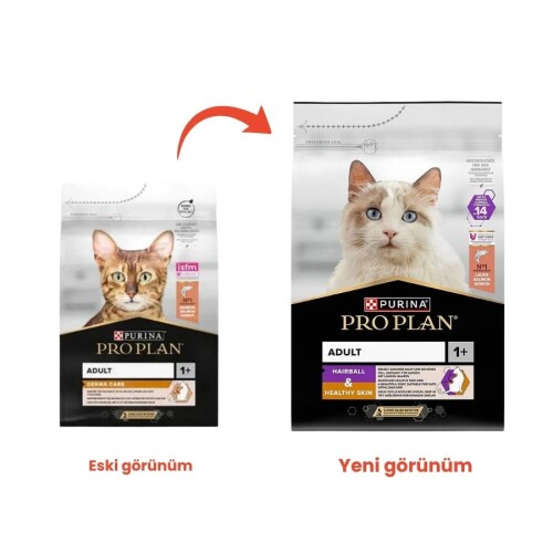 Pro Plan Hairball Tüy Yumağı Kontrolü Somonlu Kedi Maması 3 kg - 1