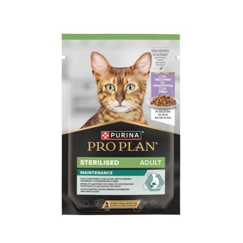 Pro Plan Jelly Pouch Hindi Etli Kısırlaştırılmış Yetişkin Kedi Konservesi 85 gr - 1