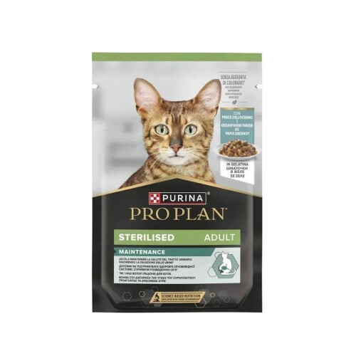 Pro Plan Jelly Pouch Okyanus Balıklı Kısırlaştırılmış Yetişkin Kedi Konservesi 85 gr - 1
