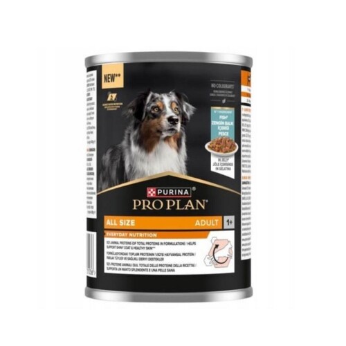Pro Plan Jöle İçinde Balıklı Yetişkin Köpek Konservesi 400 gr - 1
