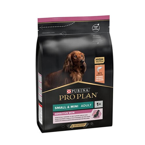 Pro Plan Sensitive Skin Somonlu Küçük Irk Yetişkin Köpek Maması 3 kg - 1