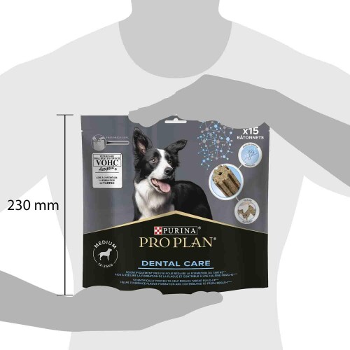 Pro Plan Dental Care Diş Sağlığı Destekleyici Orta Irk Yetişkin Köpek Ödülü 15'li 345 gr - 2