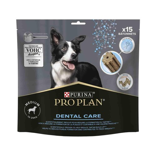 Pro Plan Medium Breed Dental Care Orta ve Büyük Irk Köpekler İçin Diş Sağlığı Ödülü 15 Parça 345 gr - 1