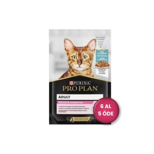 Pro Plan Pouch Sos İçinde Okyanus Balıklı Yetişkin Kedi Konservesi 85 gr (6 AL 5 ÖDE) - 1