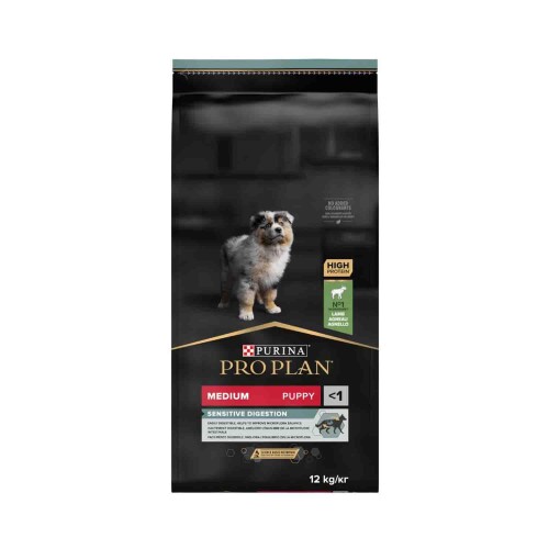 Pro Plan Puppy Sensitive Digeston Kuzu Etli Yavru Köpek Maması 12 kg - 1