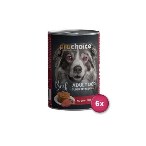 Prochoice Biftekli Yetişkin Köpek Konservesi 400 gr X 6 Adet - 1