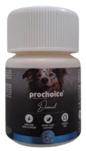 Prochoice Dermal Deri ve Tüy Sağlığı Destekleyici Köpek Gıda Takviyesi 75 Tablet - Prochoice
