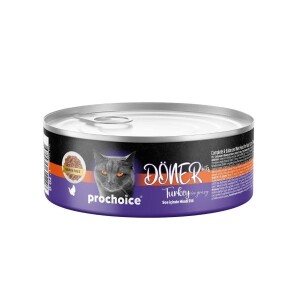 Prochoice Döner Bites Sos İçinde Hindi Etli Yetişkin Kedi Konservesi 70 Gr - Prochoice