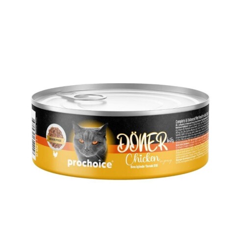 Prochoice Döner Bites Sos İçinde Tavuk Etli Yetişkin Kedi Konservesi 70 Gr - 1