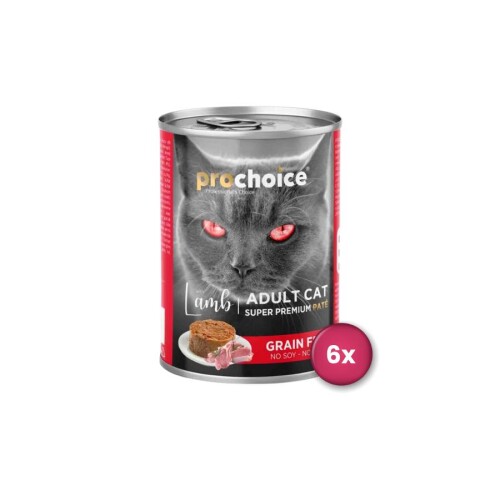 Prochoice Kuzulu Yetişkin Kedi Konservesi 400 gr X 6 Adet - 1