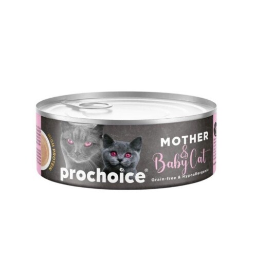 ProChoice Mousse Anne ve Bebek Kediler İçin Yavru Kedi Konservesi 80 Gr - 1